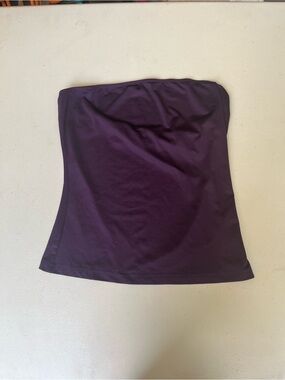 Strapless Tube Top in Deep Plum
